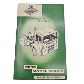 CF59 DIAMOND REO Operator Manual Gas Owners