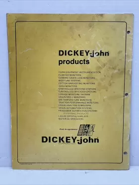 DJ3C DICKEY JOHN Planter Monitors Operating Manual #3