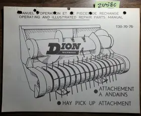 T30-70-75 DION Machineries Hay Up Operator Manual