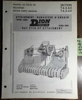 T4-2-63 DION Freres Hay Up Repair Manual