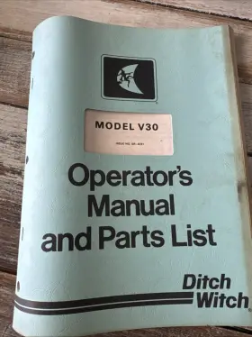 050-513 DITCH WITCH Trencher Tractor Manual Book Catalog