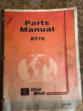 RT70 DITCH WITCH Operators Manual