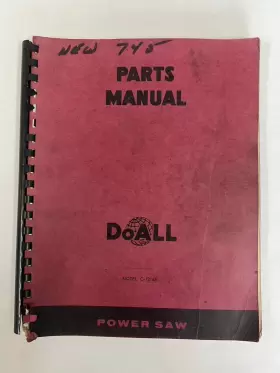 C-1216A DOALL Manual Power Saw