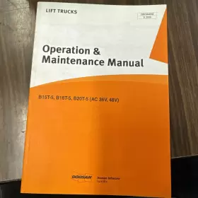 B20T-5 DOOSAN Forklift Operator Operation Manual Book