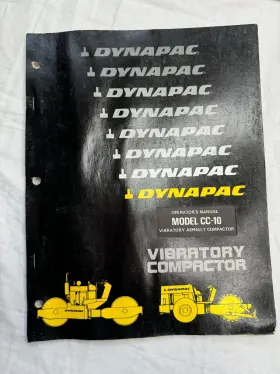 S-10203-2 DYNAPAC Vibratory Roller Operators Manual Book