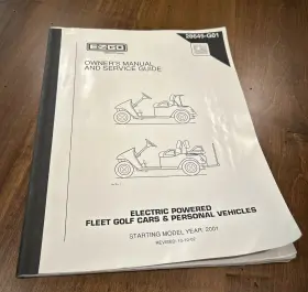 28645-G01 E-Z GO Owners Manual Service