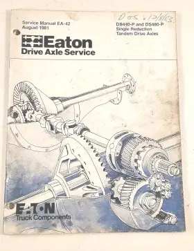 480P EATON Tandem Drive Axles Service Repair Manual August