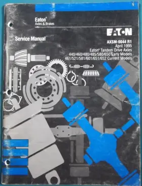 AXSM-0044 EATON Tandem Drive Axles Service Repair Manual