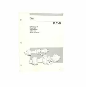 EA-89 EATON Book Single Reduction Tandem Axles