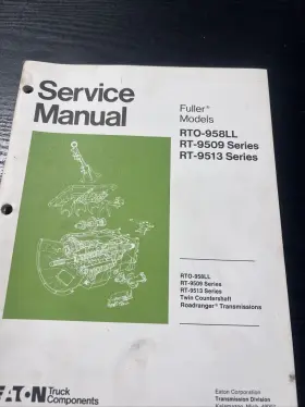 RTO-958LL EATON FULLER Rt Service Manual Transmission