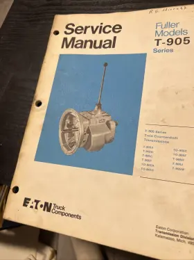 T-905 EATON FULLER Transmissionservice Manual #3