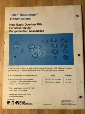 RT-12513 EATON Fuller Transmission Illustrated #2