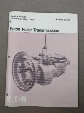 RT-6609 EATON Fuller Transmission Service Manual