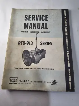 RTO-913 EATON Fuller Transmission Service Repair Book Manual