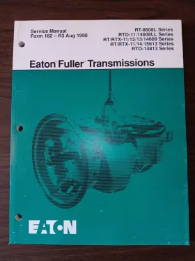 RTO14608LL EATON Fuller Transmission Service Repair Manual