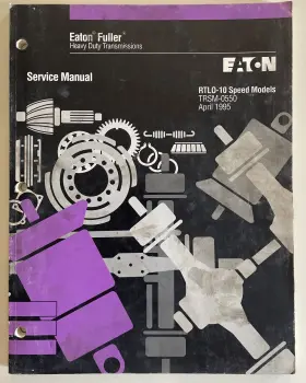 TRSM-0550 EATON Fuller Tranmission Service Repair Manual Book