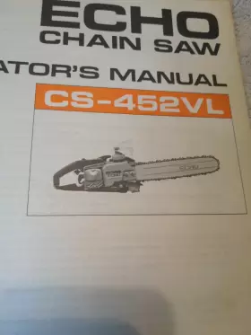 CS-452VL ECHO Chain Saw Operators Manual #2