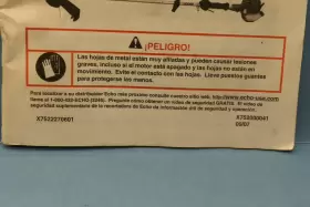 X7522270601 ECHO Pas Srm Gt Pe Safety Manual #2