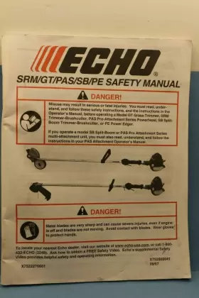 X7522270601 ECHO Pas Srm Gt Pe Safety Manual