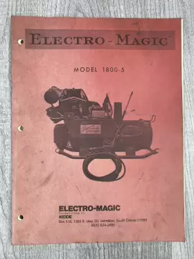 1800-5 ELECTRO MAGIC Kidde Pressure Washer Owners Manual