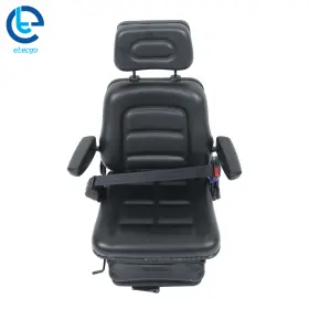 812199 ETECGO Forklift Tractor Seat Suspension Backrest Belt