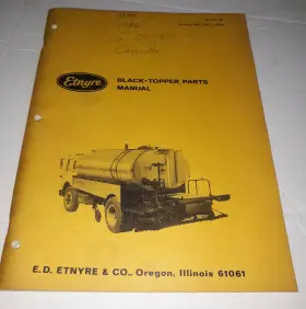 M-101-80 ETNYRE Topper Manual Starting Up Diagrams