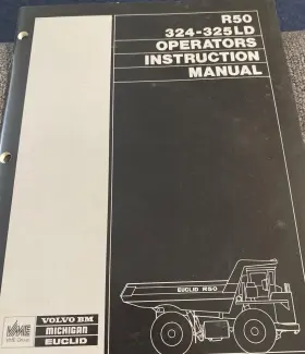 324-325LD EUCLID Volvo Bm Michigan Operation Instruction