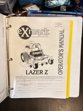 850612 EXMARK Lazer Operators Manual Higher