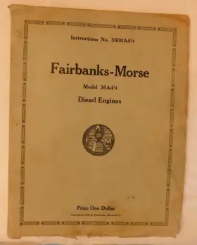 3600A4 FAIRBANKS MORSE ENGINE Diesel Engines Marine