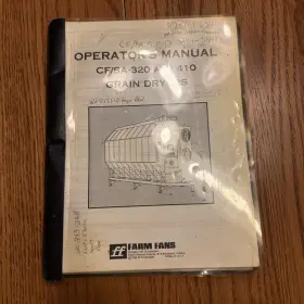CFSA-04-2 FARM FANS Manual Cf Grain Dryers Operator