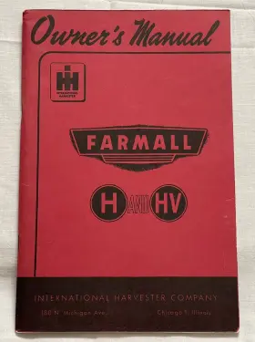 10-8-48-15B FARMALL Hv Tractor Ownersoperator Manual
