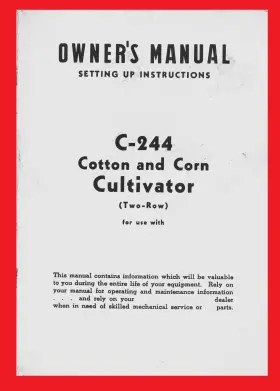 1006706R2 FARMALL International Row Corn Cultivator Manual
