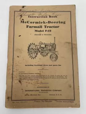 5024 FARMALL Mccormick Deering Tractor Instruction Book