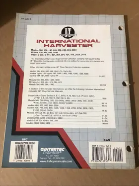 IH-201 FARMALL International Harvester Manual Service Book #2