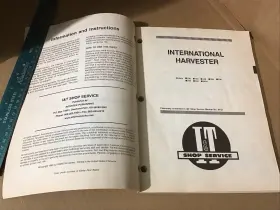 IH-201 FARMALL International Harvester Manual Service Book #3