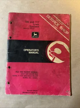 INV-P0309 FARMALL Manual Service Copy Deere Lawn Tractors