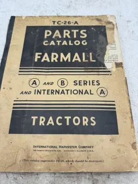 TC-26-A FARMALL International Catalog Manual