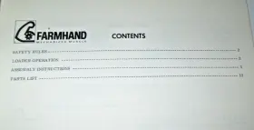 F228-A FARMHAND Loader Operators Manual #2