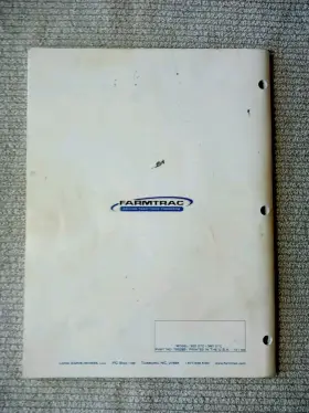 755285 FARMTRAC Tractor Operators Manual #2