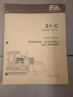 73121700 FIAT Allis Crawler Tractor Steering Brakes Service