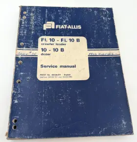 604.06.077 FIATALLIS Fiat Allis Crawler Loader Service Manual