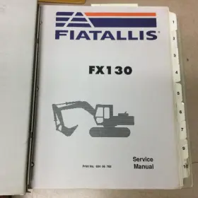 604.06.765 FIATALLIS Fiat Allis Excavator Service Repair Book