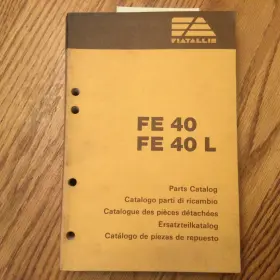 60404055 FIATALLIS Fiat Allis Excavator Manual Catalog Book
