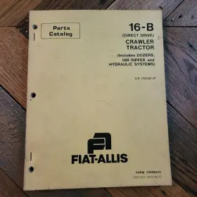 70696414 FIATALLIS Fiat Allis Catalog Crawler Tractor Ripper