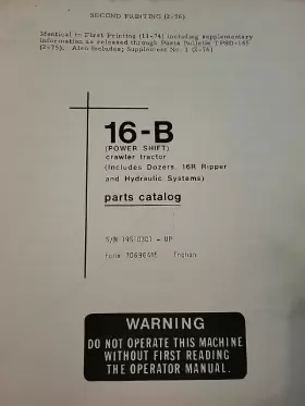 70696415 FIATALLIS Fiat Allis Catalog Crawler Tractor Ripper #3