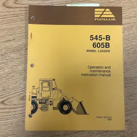 73073202 FIATALLIS Fiat Allis Wheel Loader Operation Manual