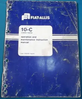 73124151 FIATALLIS Fiat Allis Crawler Tractor Operation Book