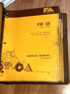 FR35 FIATALLIS Fiat Allis Wheel Loader Service Repair Manual