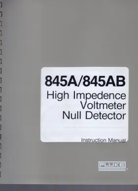 294173 FLUKE High Impedance Voltmeter Null Detector Manual