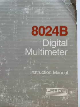 616052 FLUKE Digital Multimeter Instruction Manual Print #2